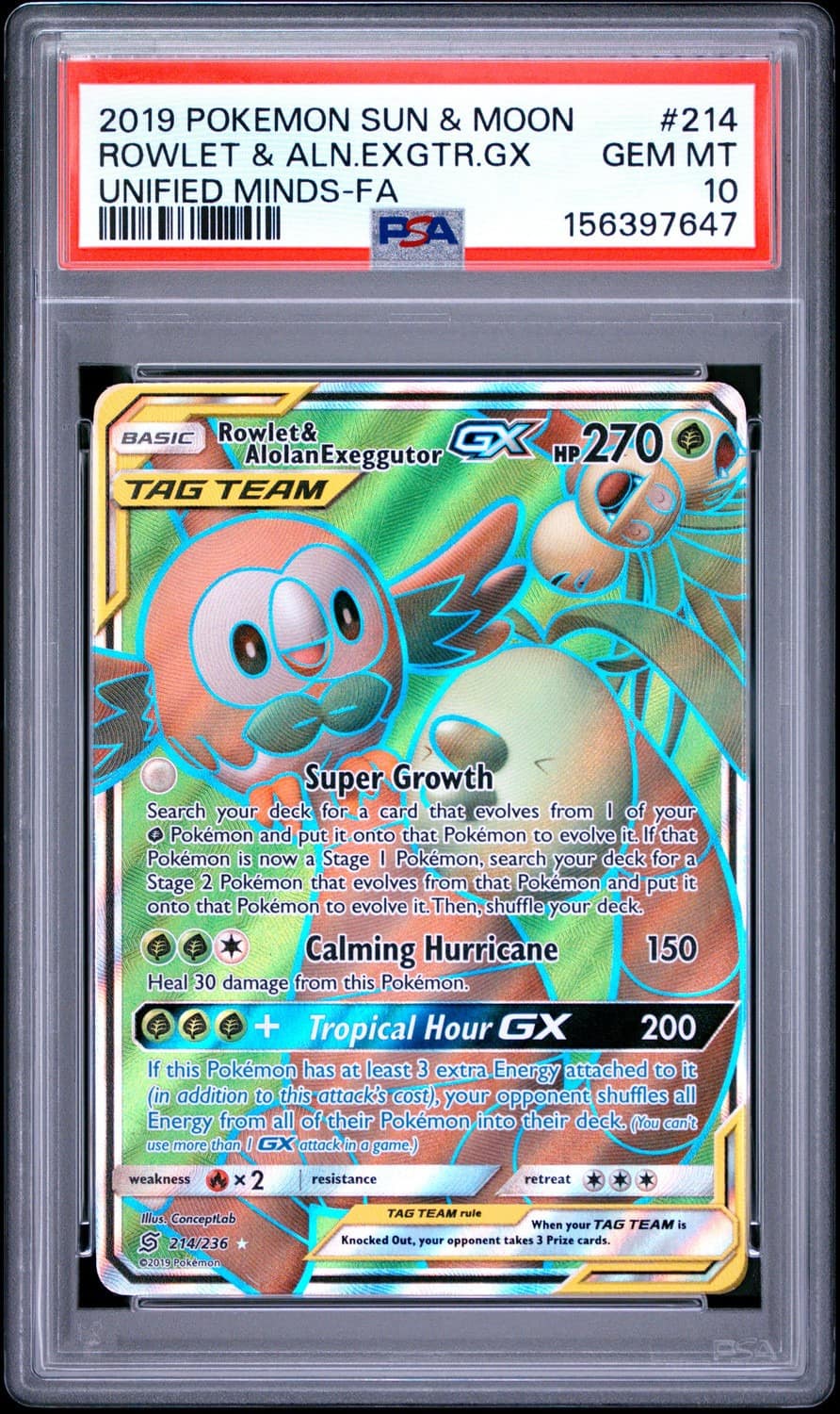 Rowlet & Alolan Exeggutor Gx
