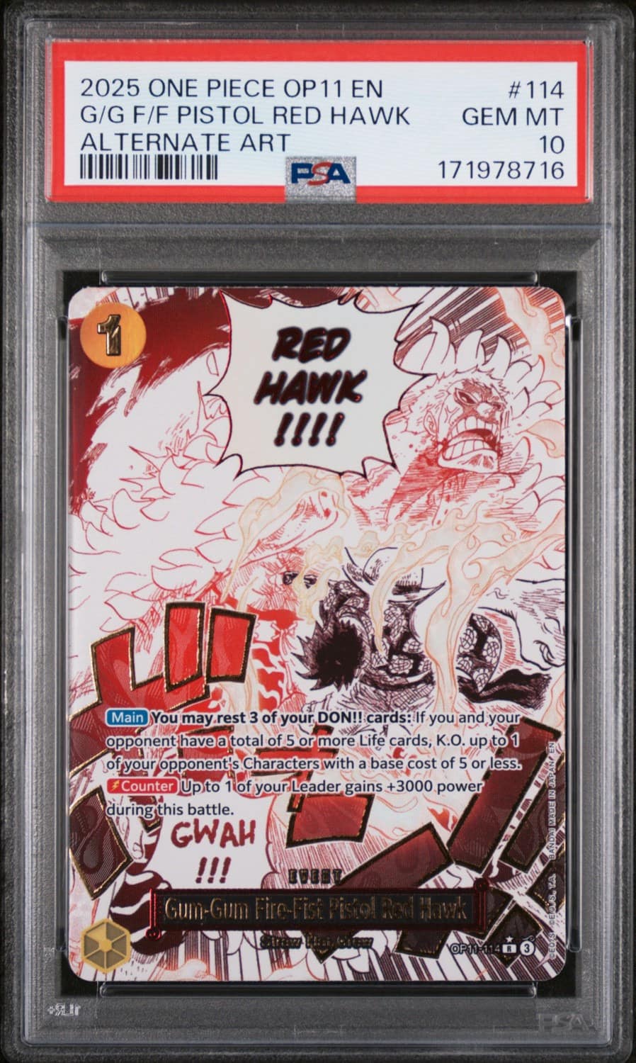 Gum-Gum Fire-Fist Pistol Red Hawk