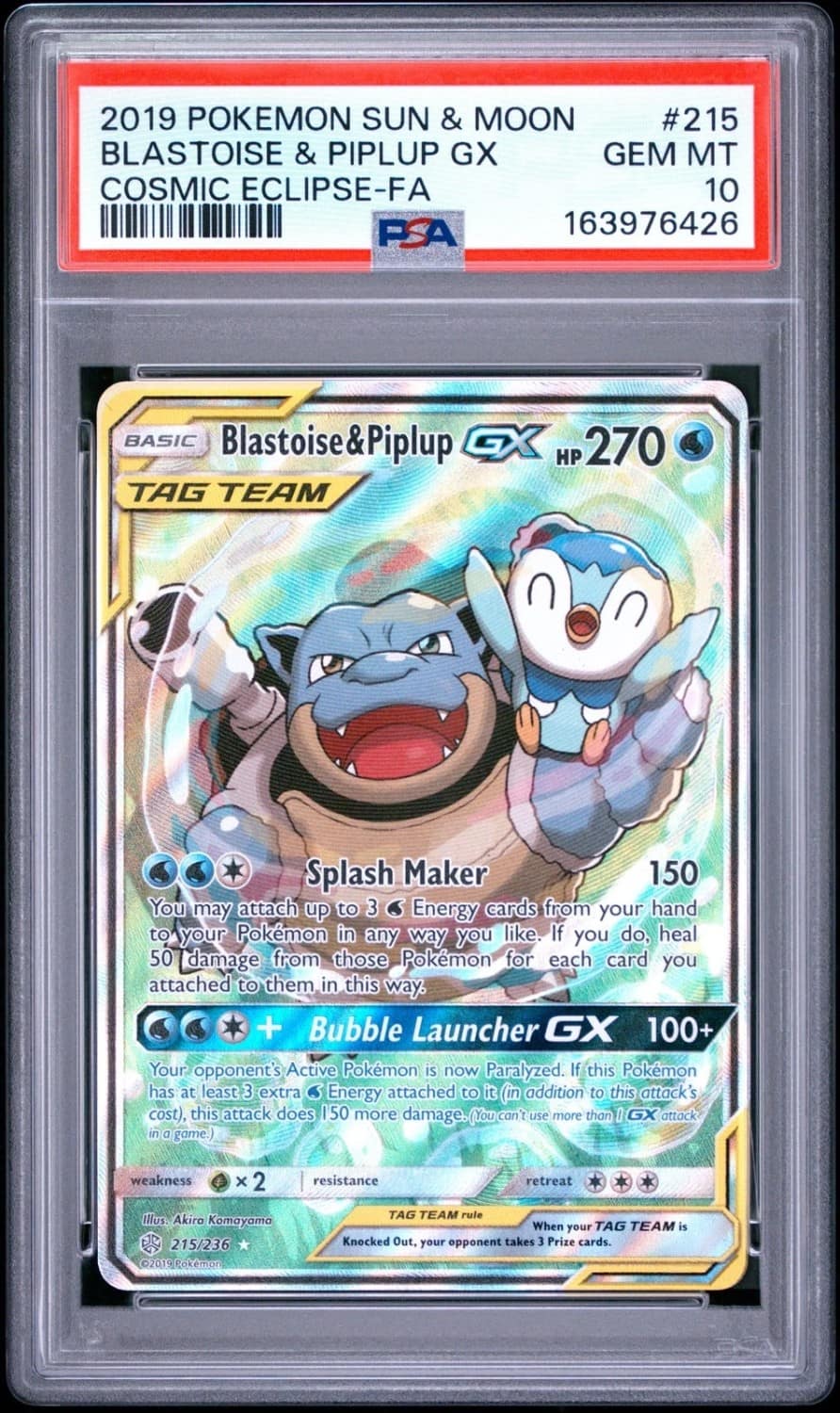 Blastoise & Piplup Gx