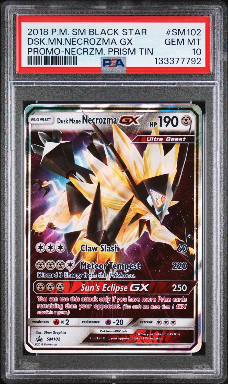 Dusk Mane Necrozma Gx