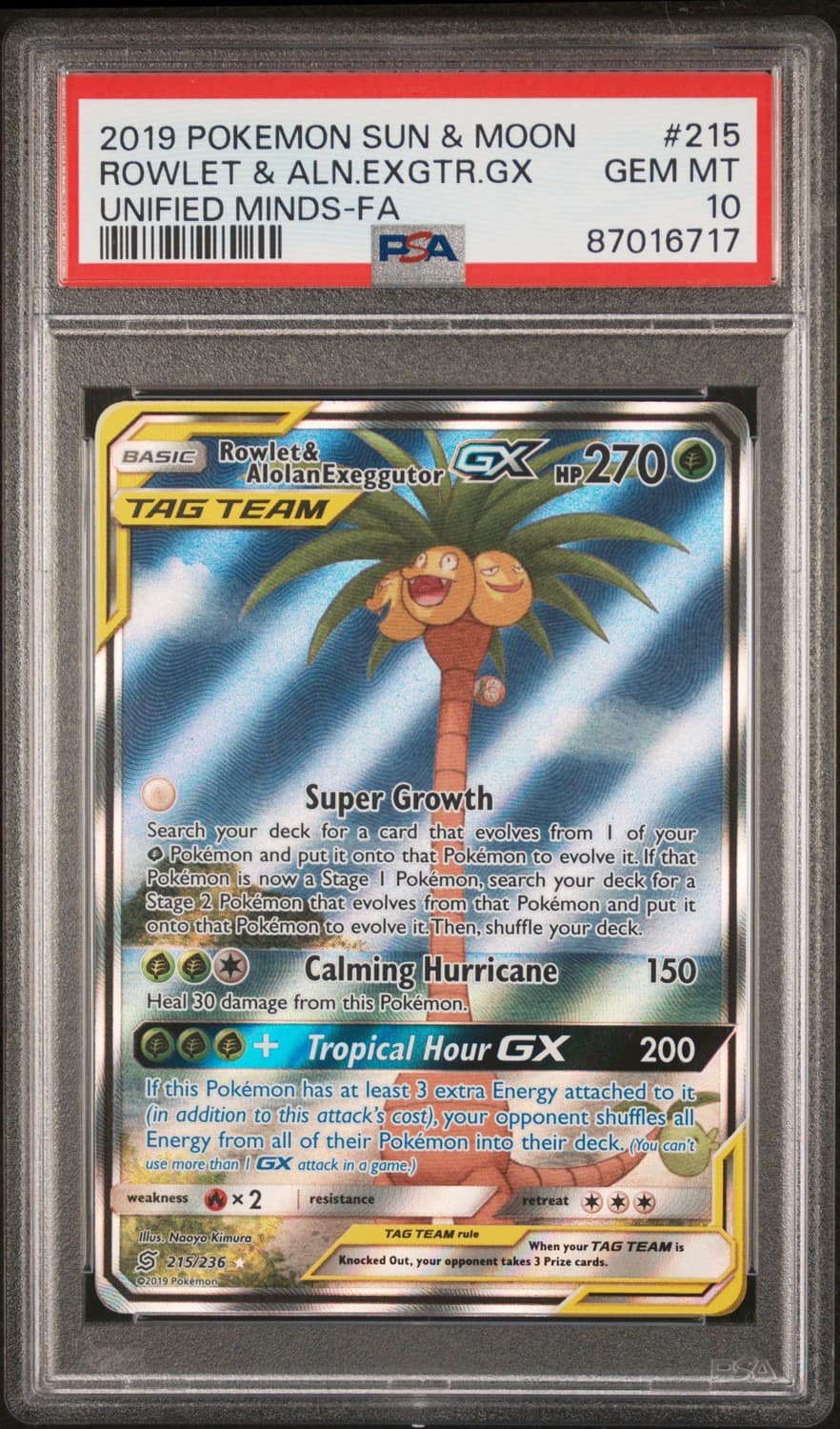 Rowlet & Alolan Exeggutor Gx