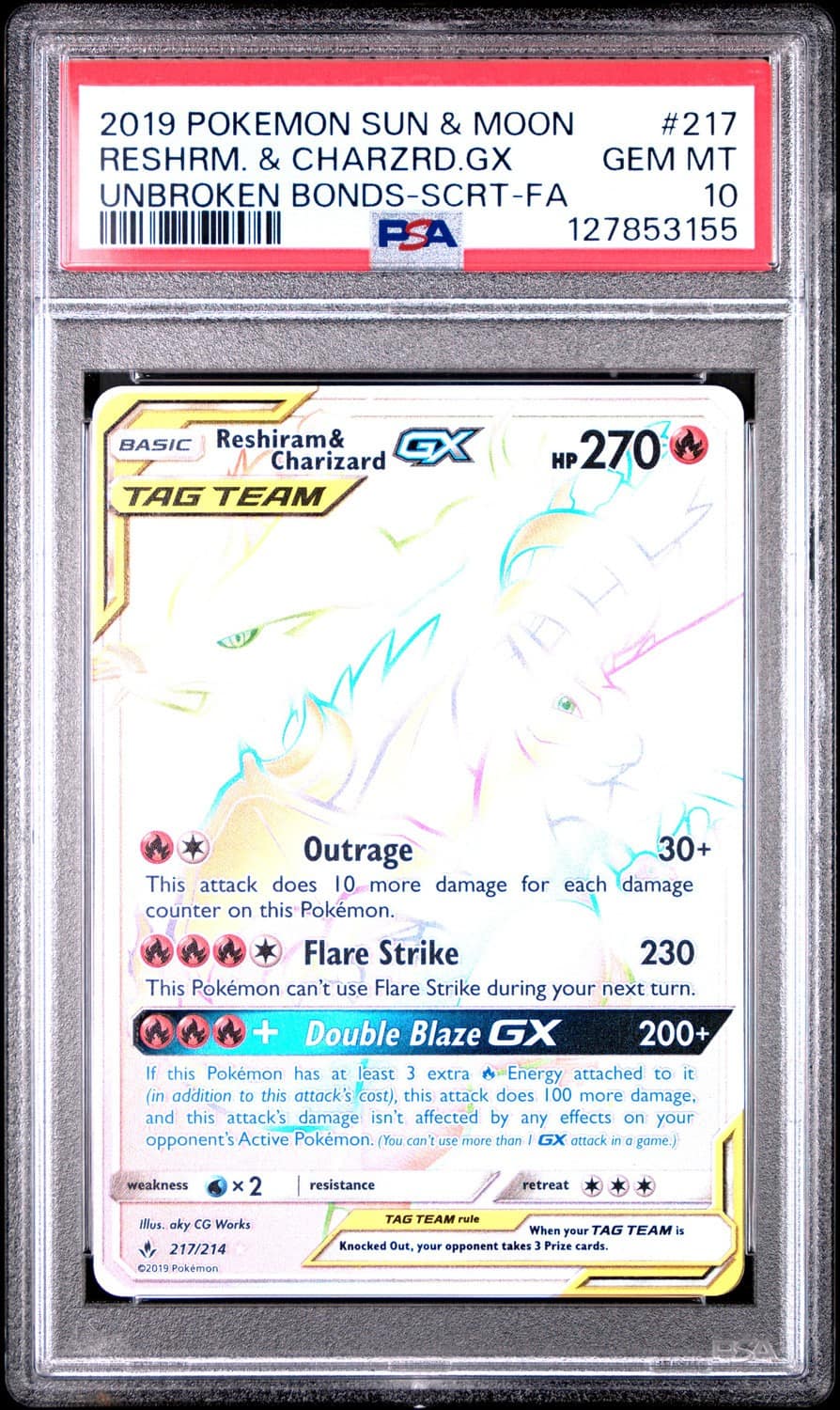 Reshiram & Charizard Gx