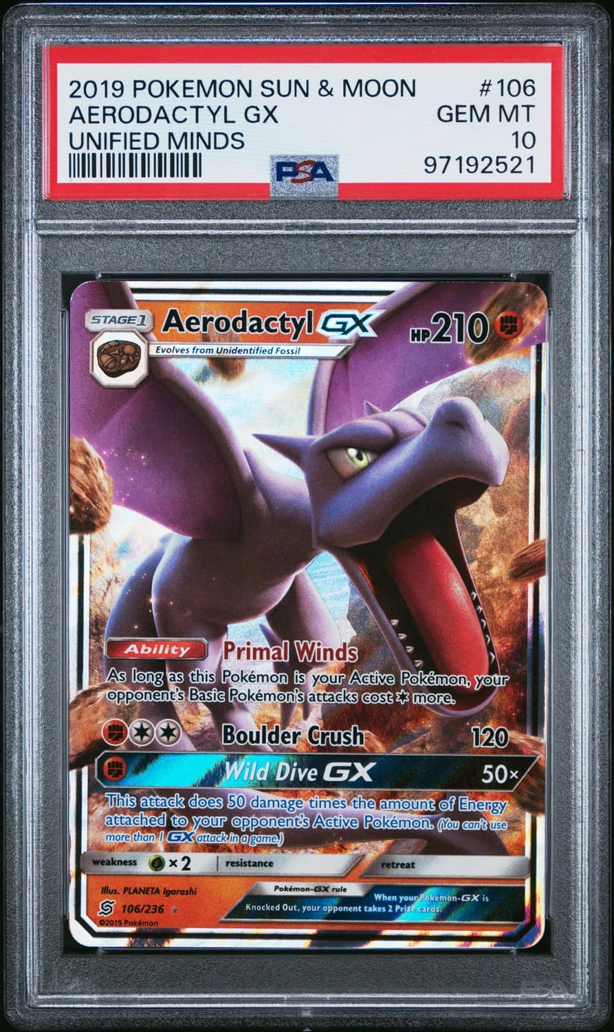 Aerodactyl Gx