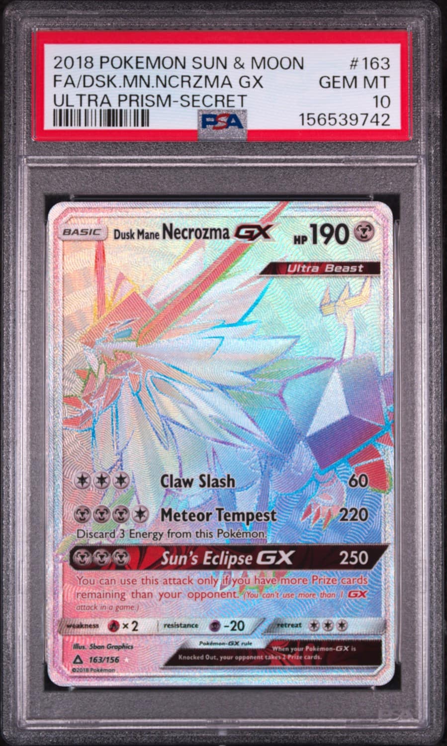 Dusk Mane Necrozma Gx