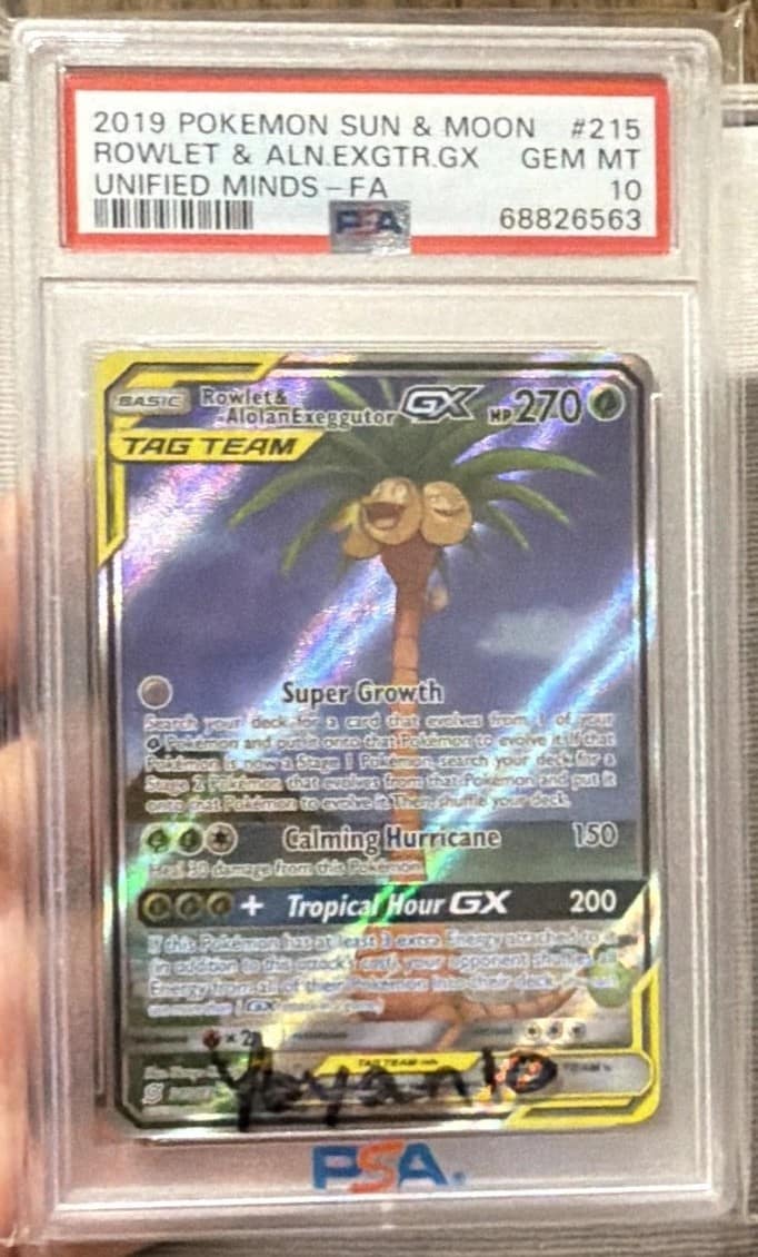 Rowlet & Alolan Exeggutor Gx