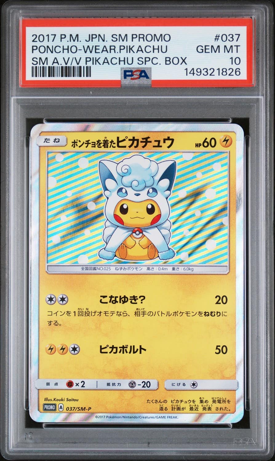 Poncho-Wearing Pikachu