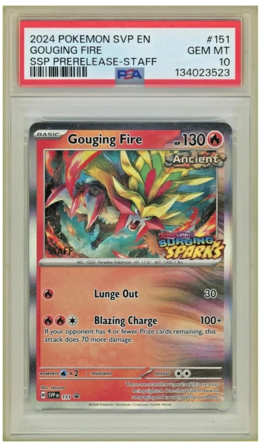 Gouging Fire