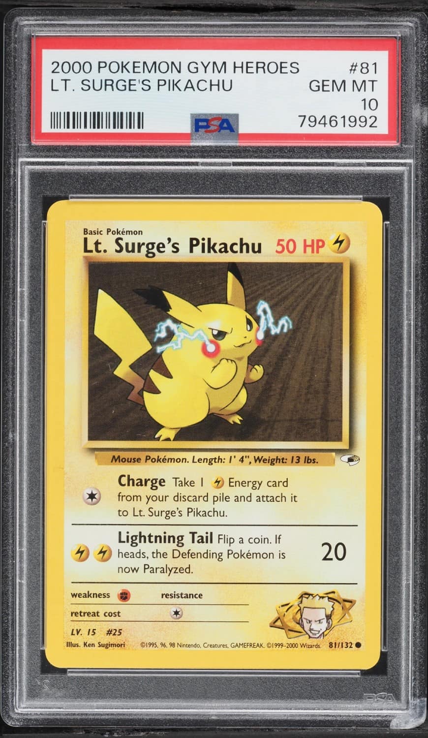 Lt. Surge'S Pikachu