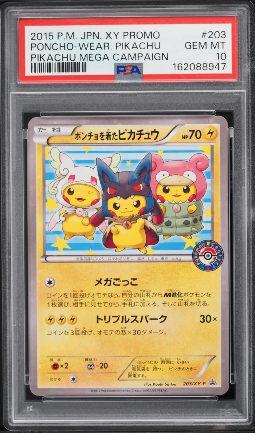 Poncho-Wear Pikachu