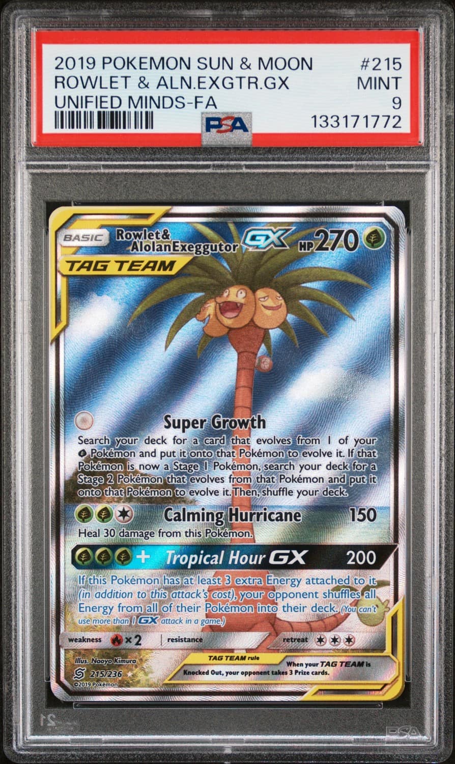 Rowlet & Alolan Exeggutor Gx