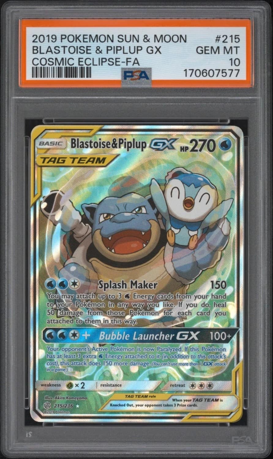 Blastoise & Piplup Gx