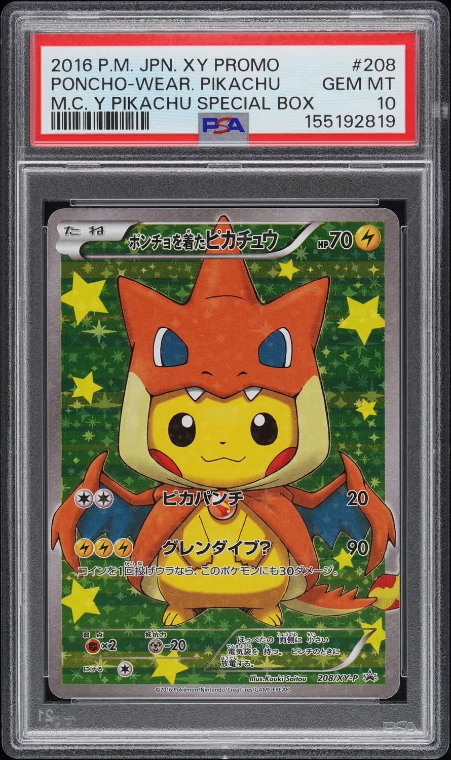 Poncho-Wearing Pikachu