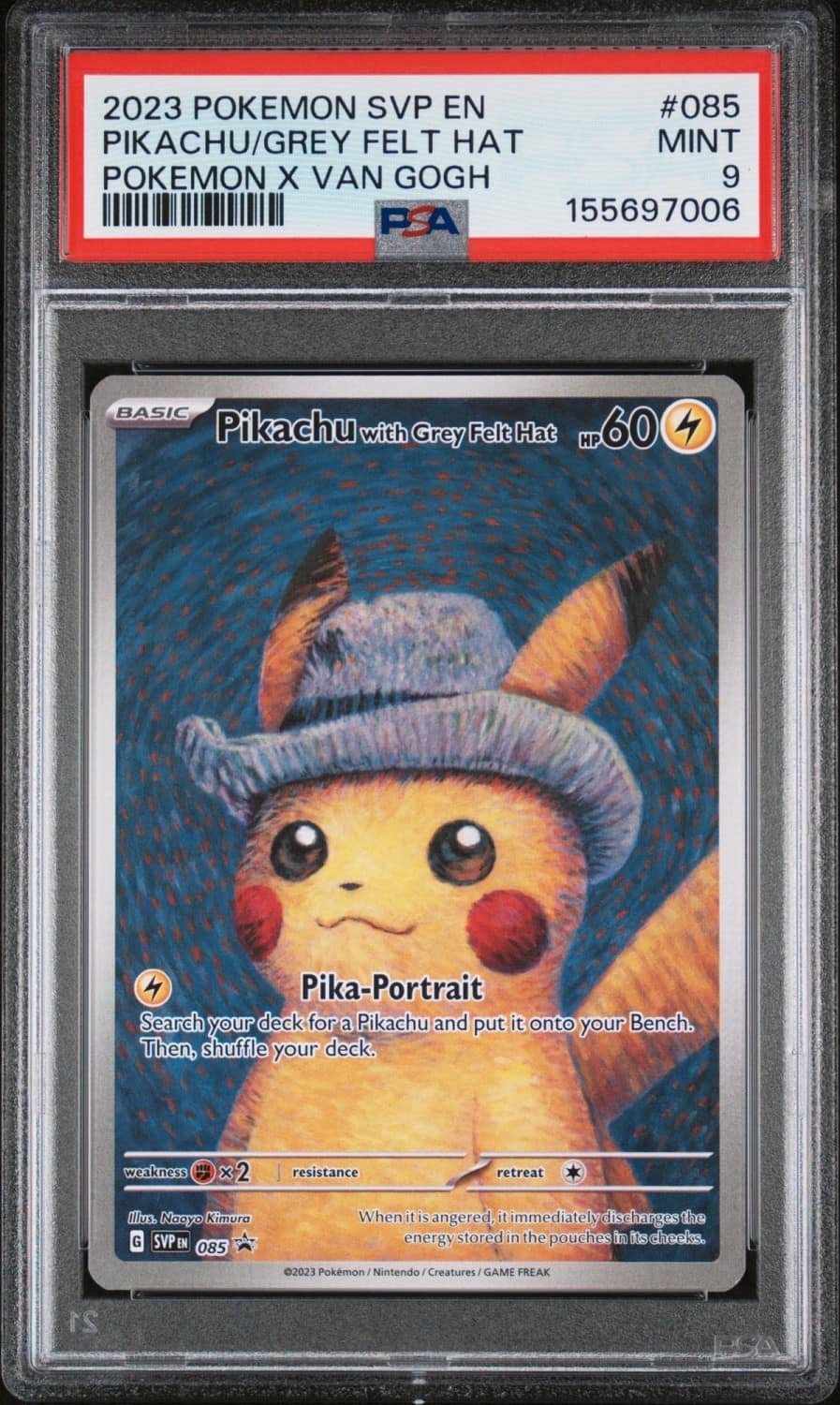 Pikachu/grey Felt Hat