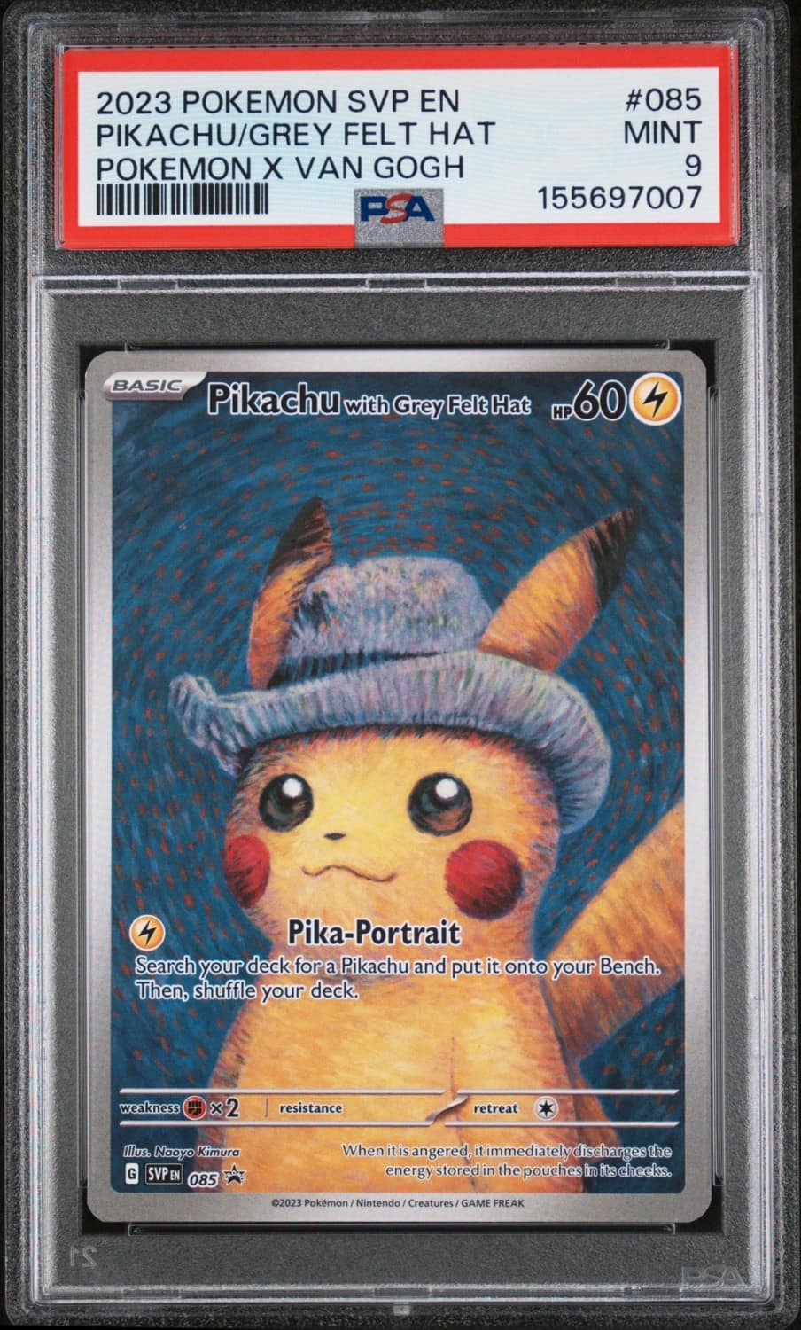 Pikachu/grey Felt Hat