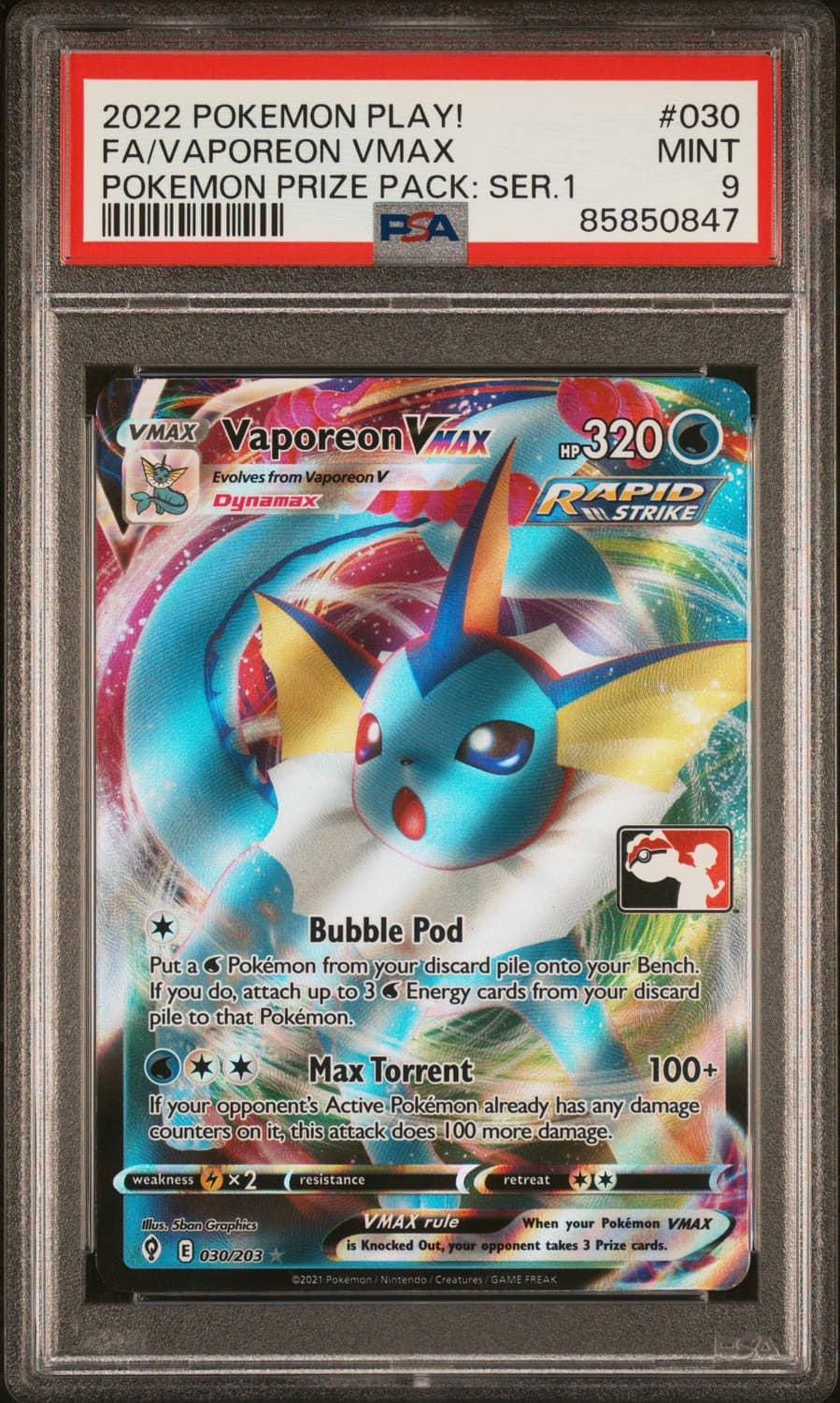 Vaporeon Vmax