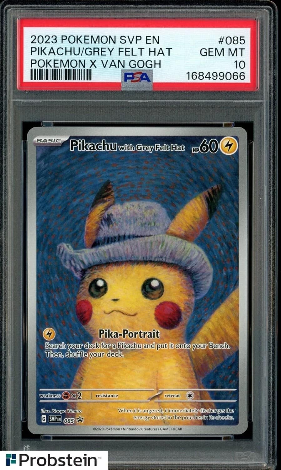 Pikachu/grey Felt Hat