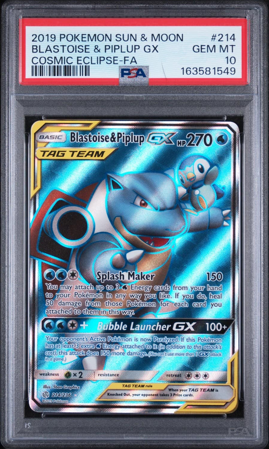 Blastoise & Piplup Gx