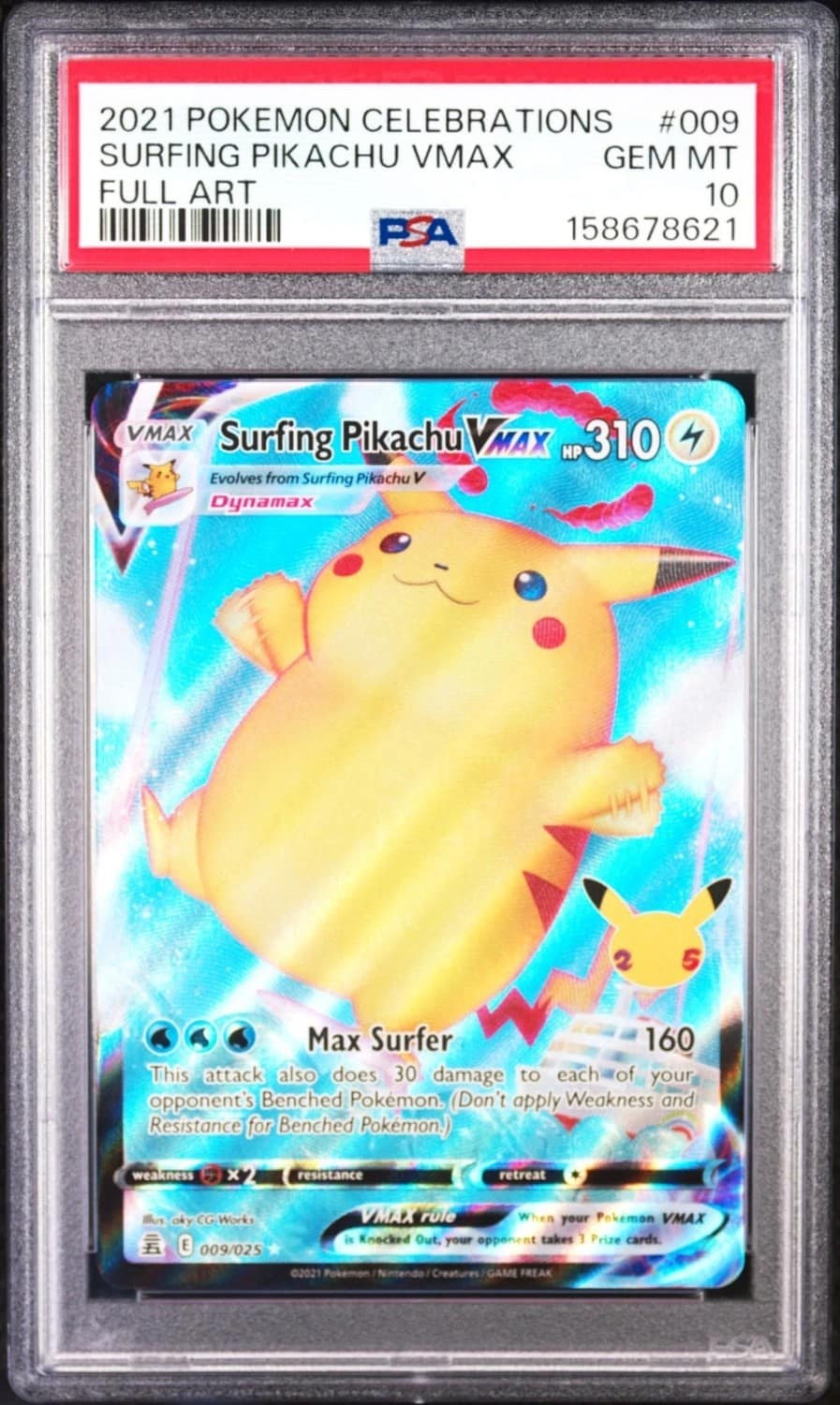 Surfing Pikachu Vmax