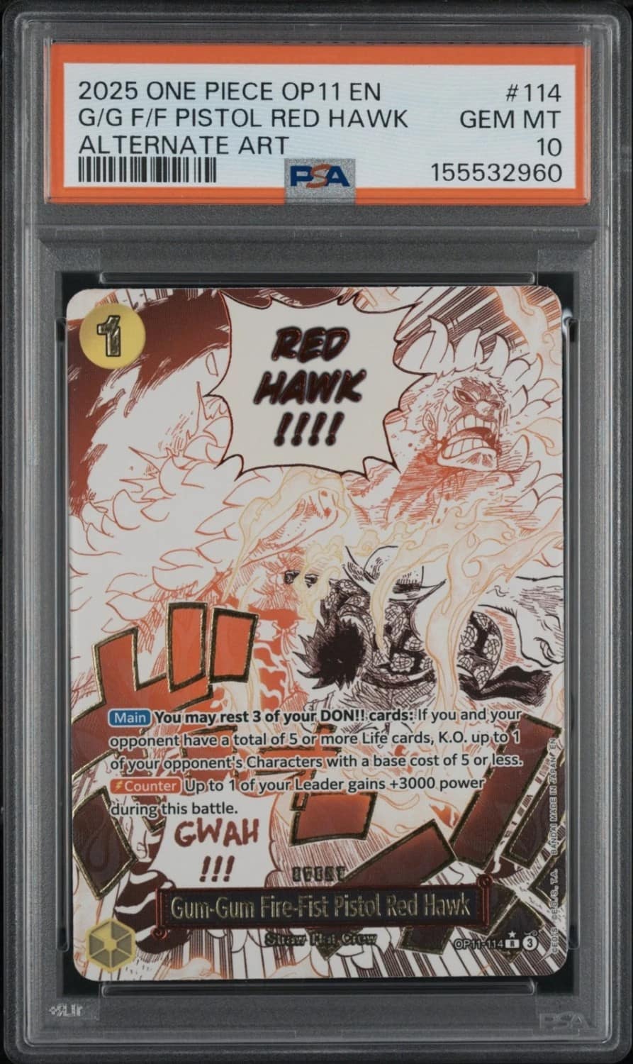 Gum-Gum Fire-Fist Pistol Red Hawk