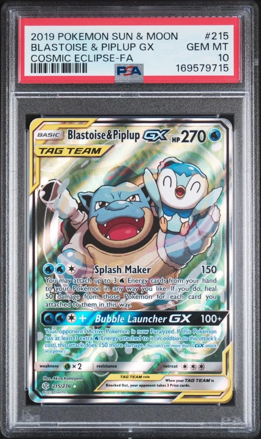 Blastoise & Piplup Gx