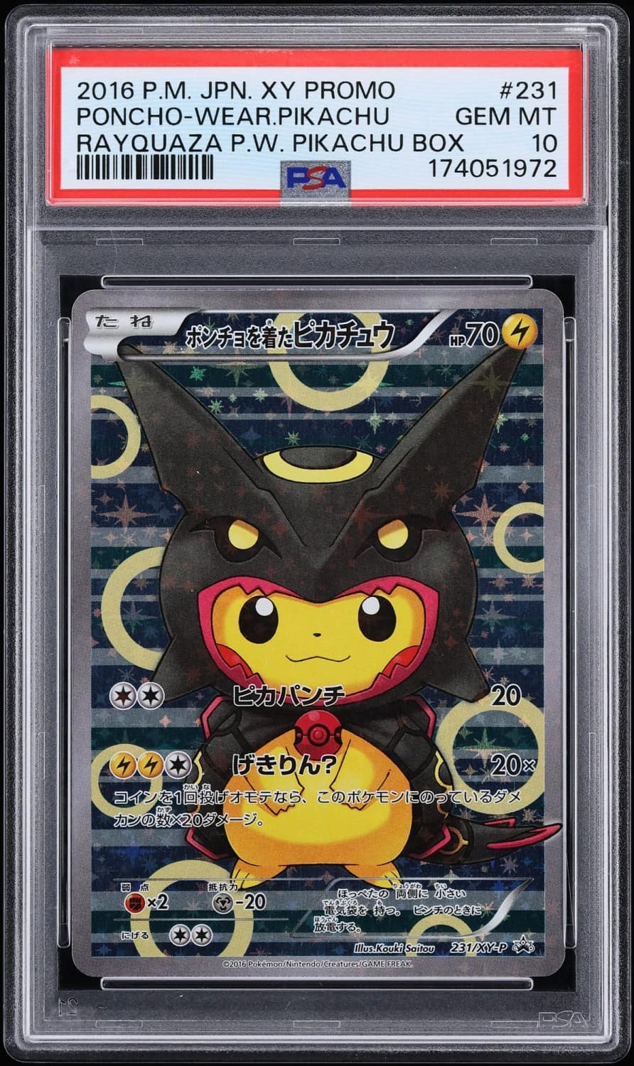 Poncho-Wearing Pikachu