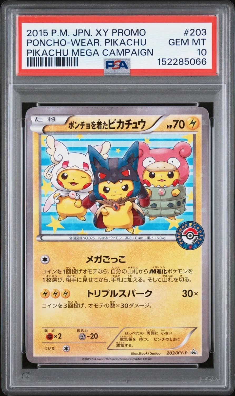 Poncho-Wear Pikachu