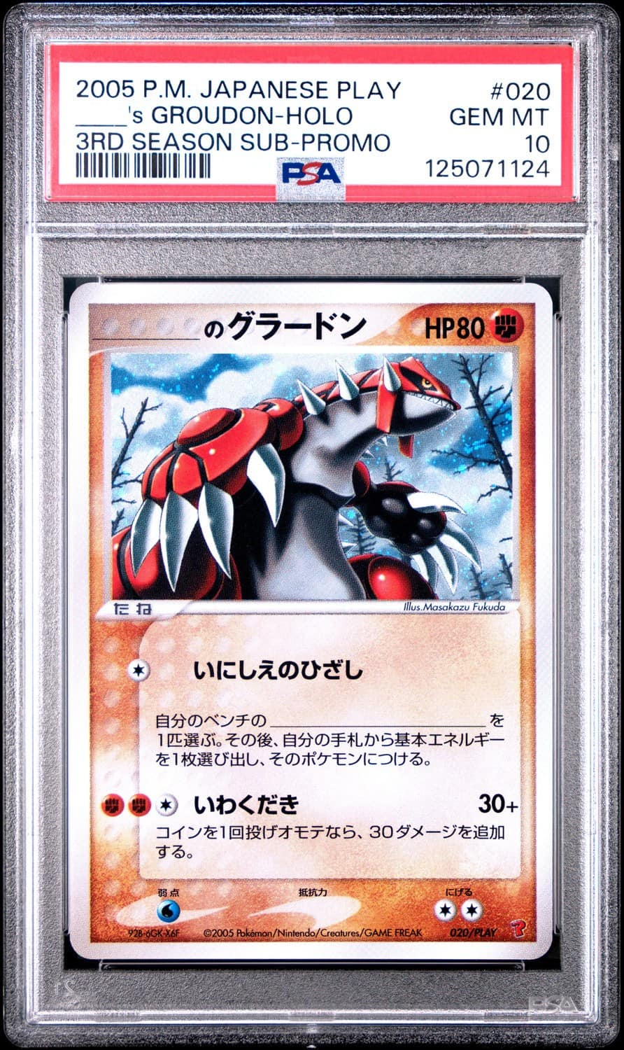 _____'S Groudon-Holo