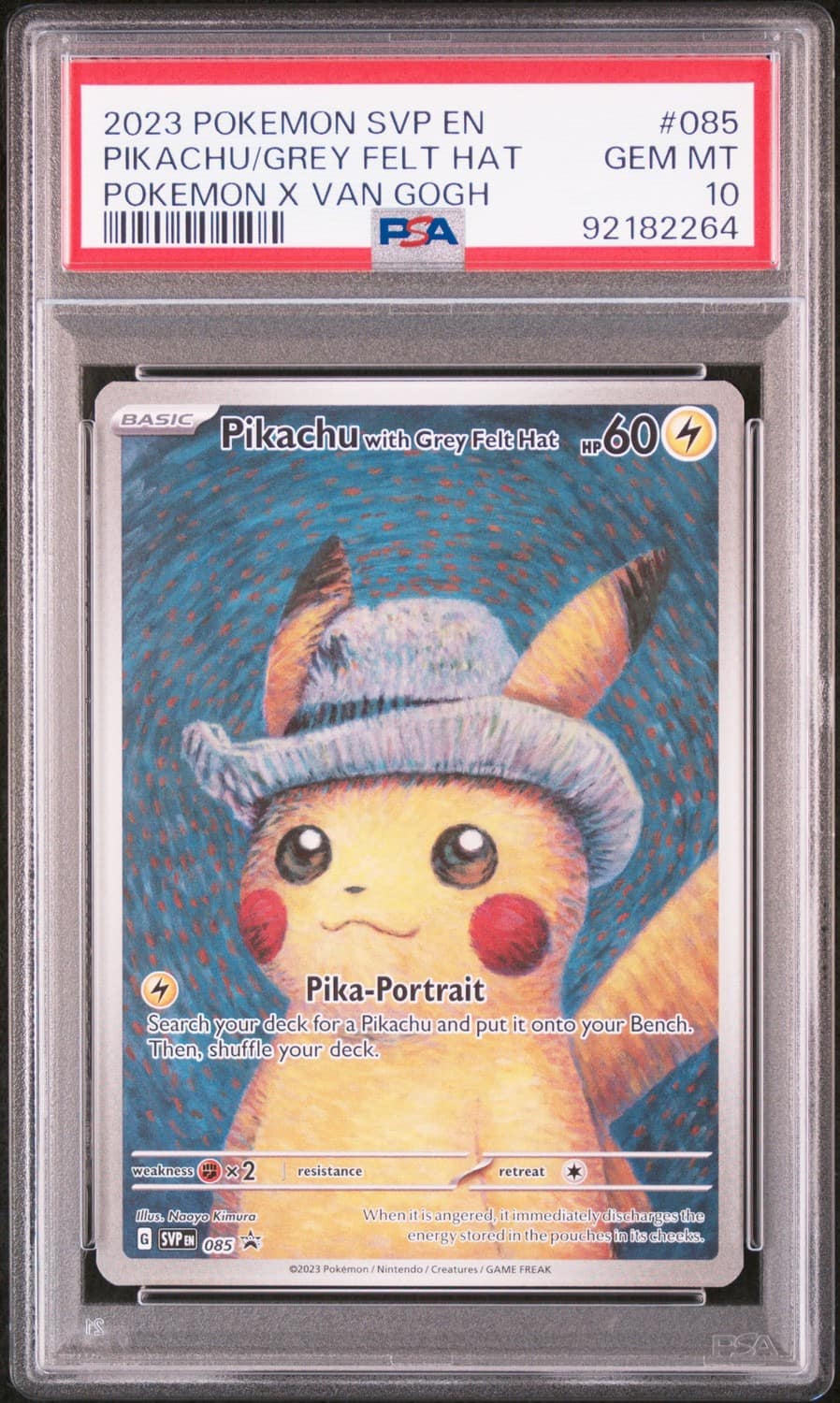 Pikachu/grey Felt Hat