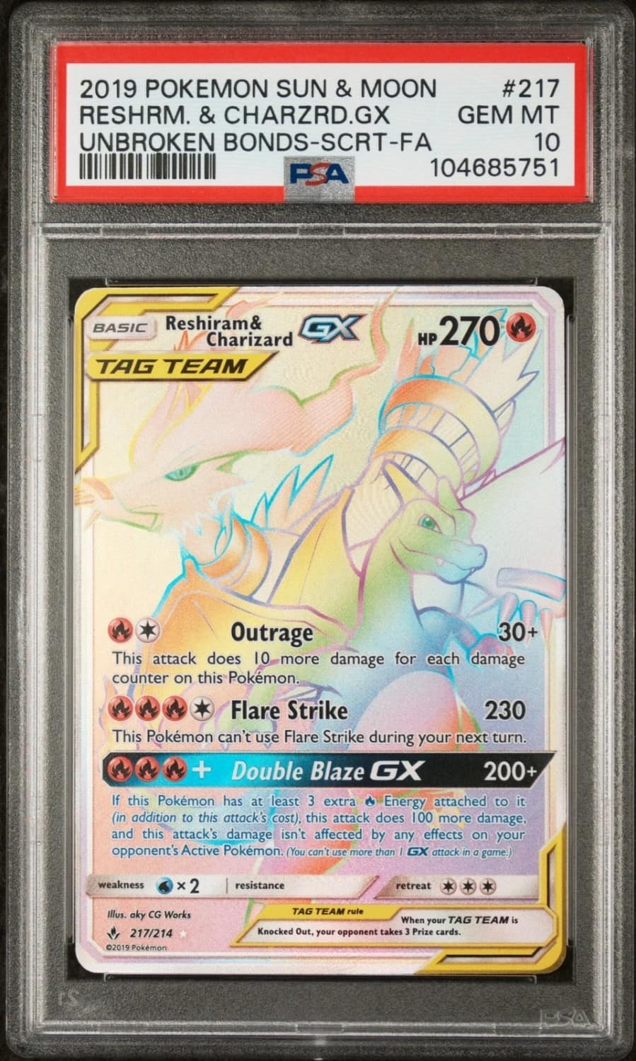 Reshiram & Charizard Gx
