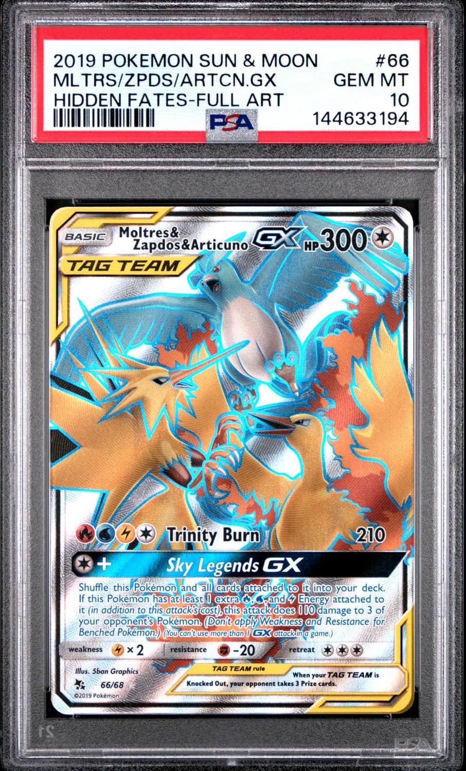 Moltres & Zapdos & Articuno Gx