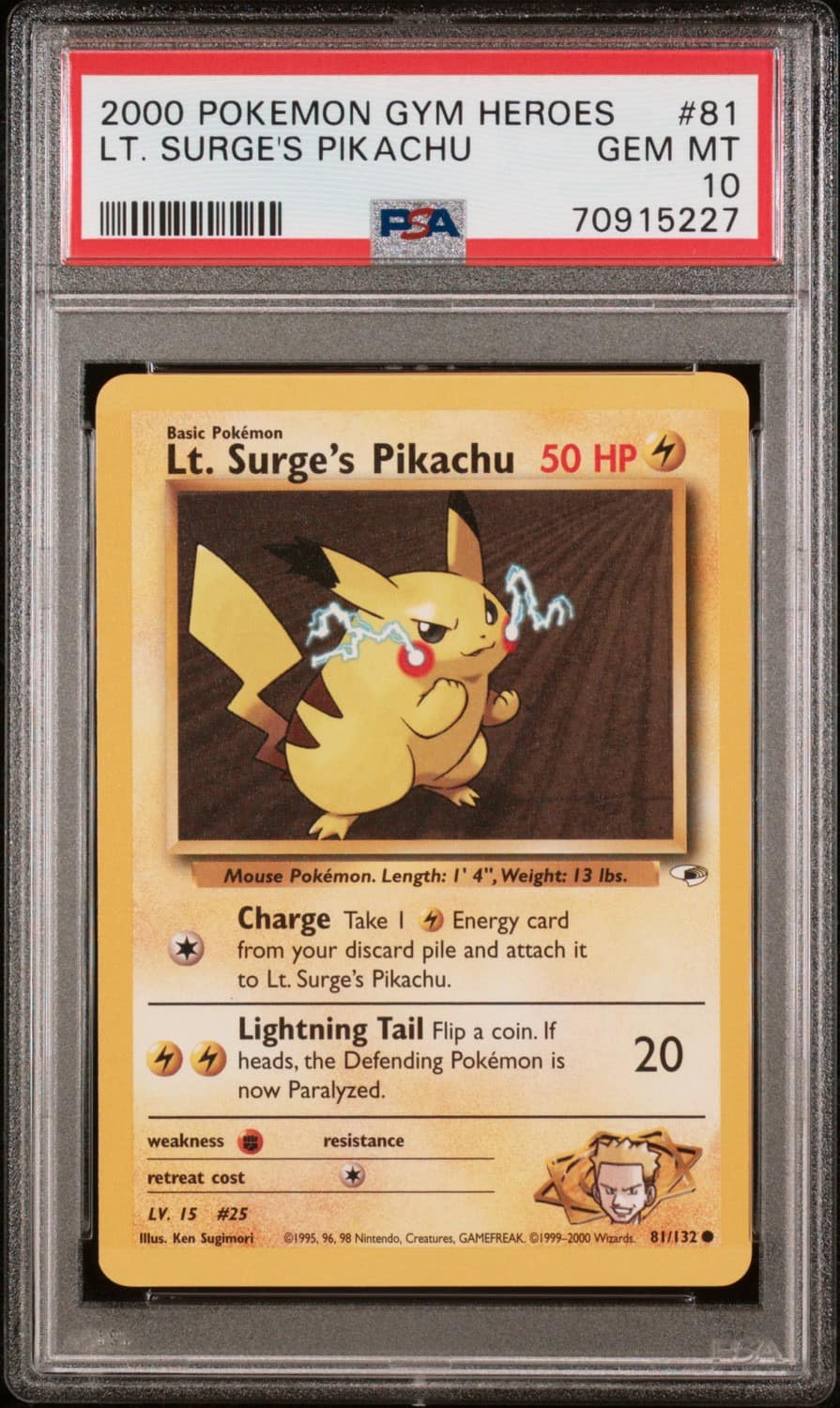 Lt. Surge'S Pikachu