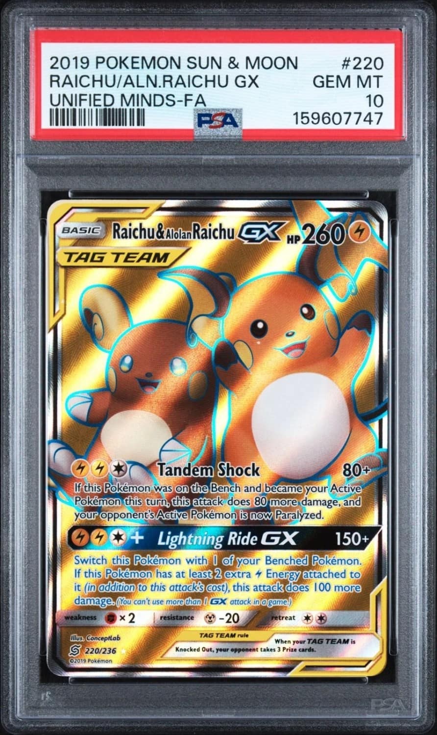 Raichu & Alolan Raichu Gx
