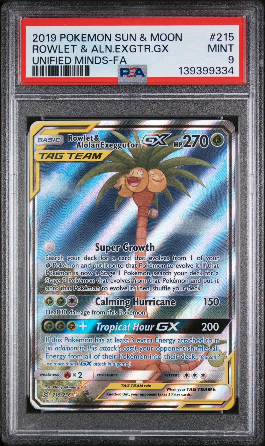 Rowlet & Alolan Exeggutor Gx