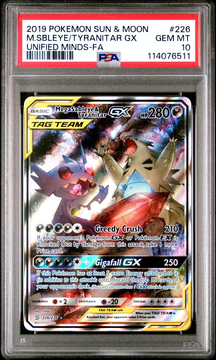Mega Sableye & Tyranitar Gx