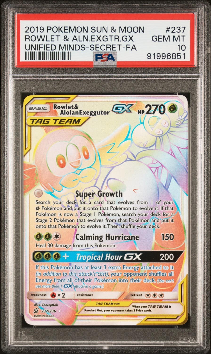 Rowlet & Alolan Exeggutor Gx
