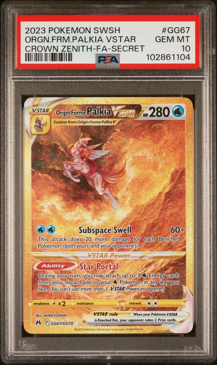 Origin Forme Palkia Vstar