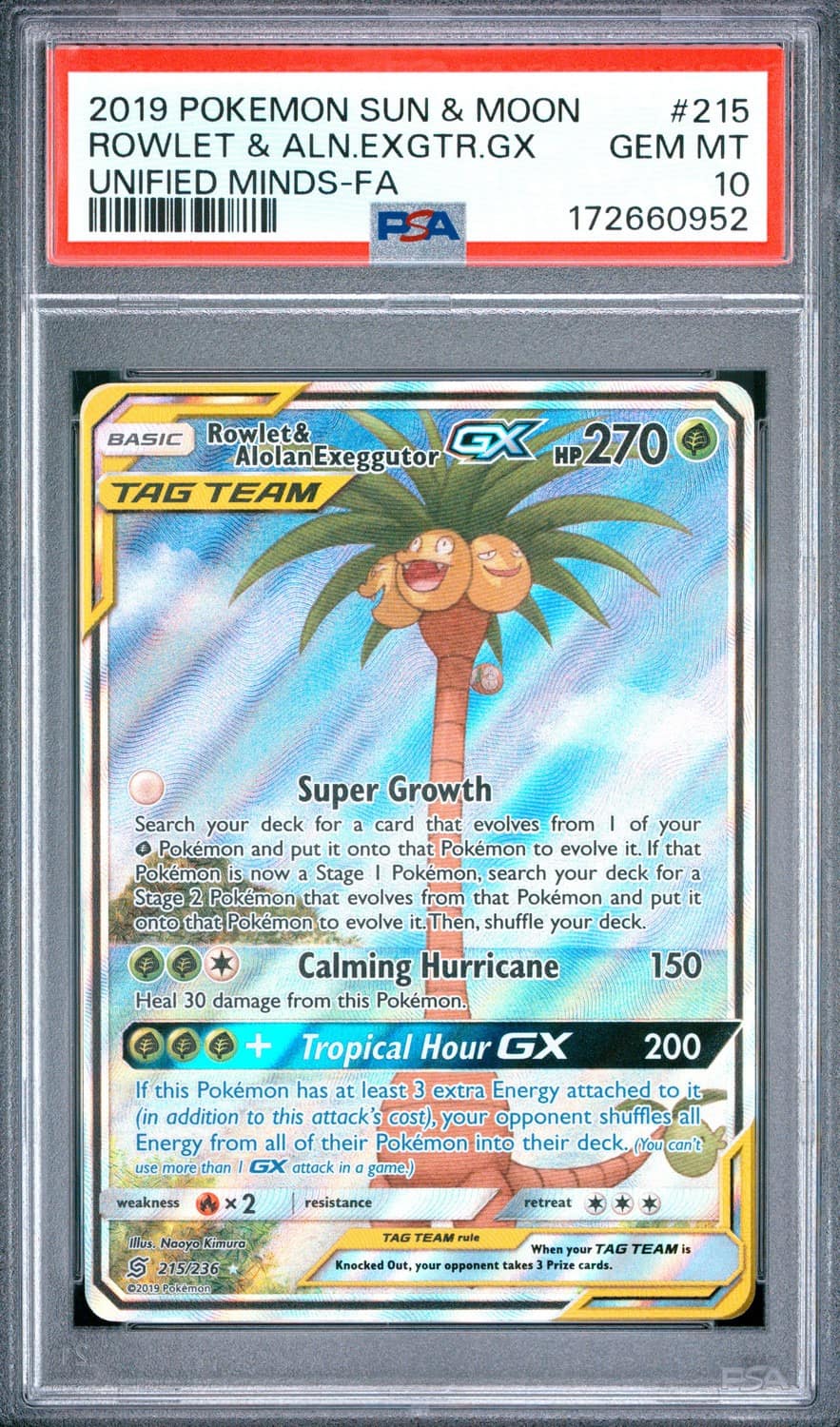 Rowlet & Alolan Exeggutor Gx