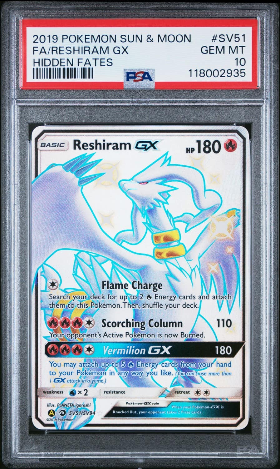 Reshiram Gx