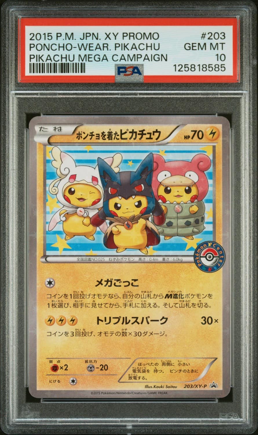 Poncho-Wear Pikachu