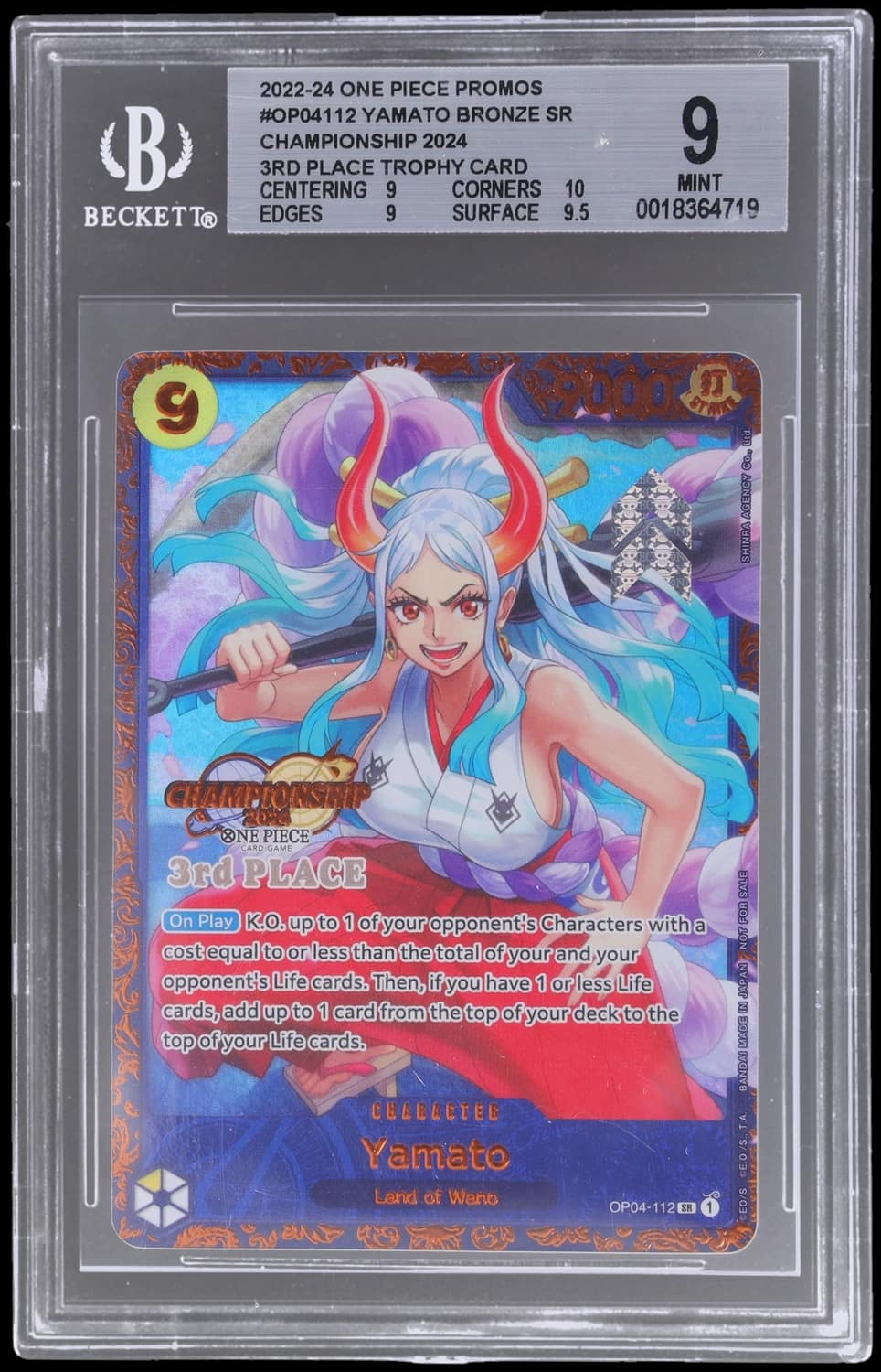 Yamato Bronze Sr/(championship 2024 3rd Place Trophy Card)