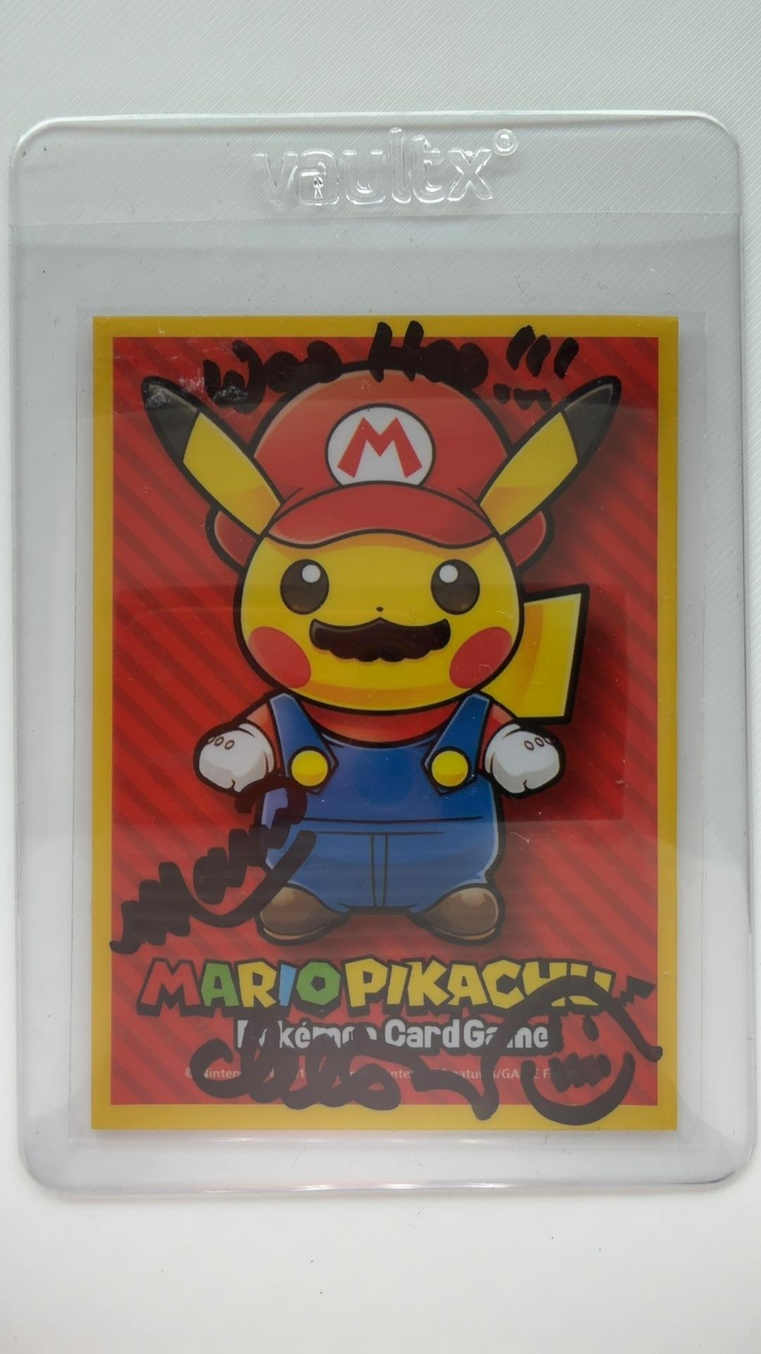 Mario Pikachu Sleeve (Charles Martinet auto)