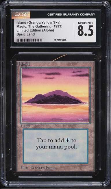 Island (Orange/Yellow Sky)