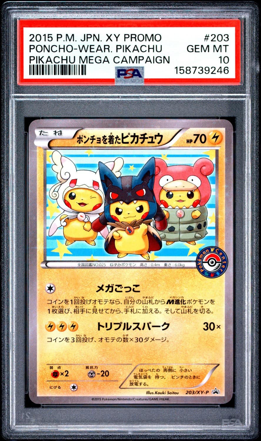 Poncho-Wear Pikachu