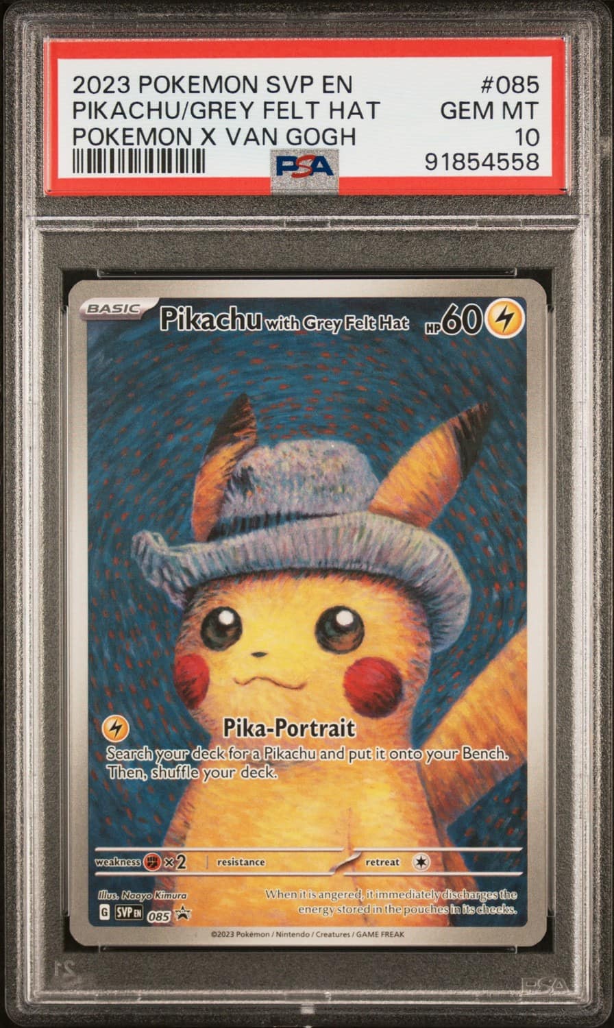Pikachu/grey Felt Hat