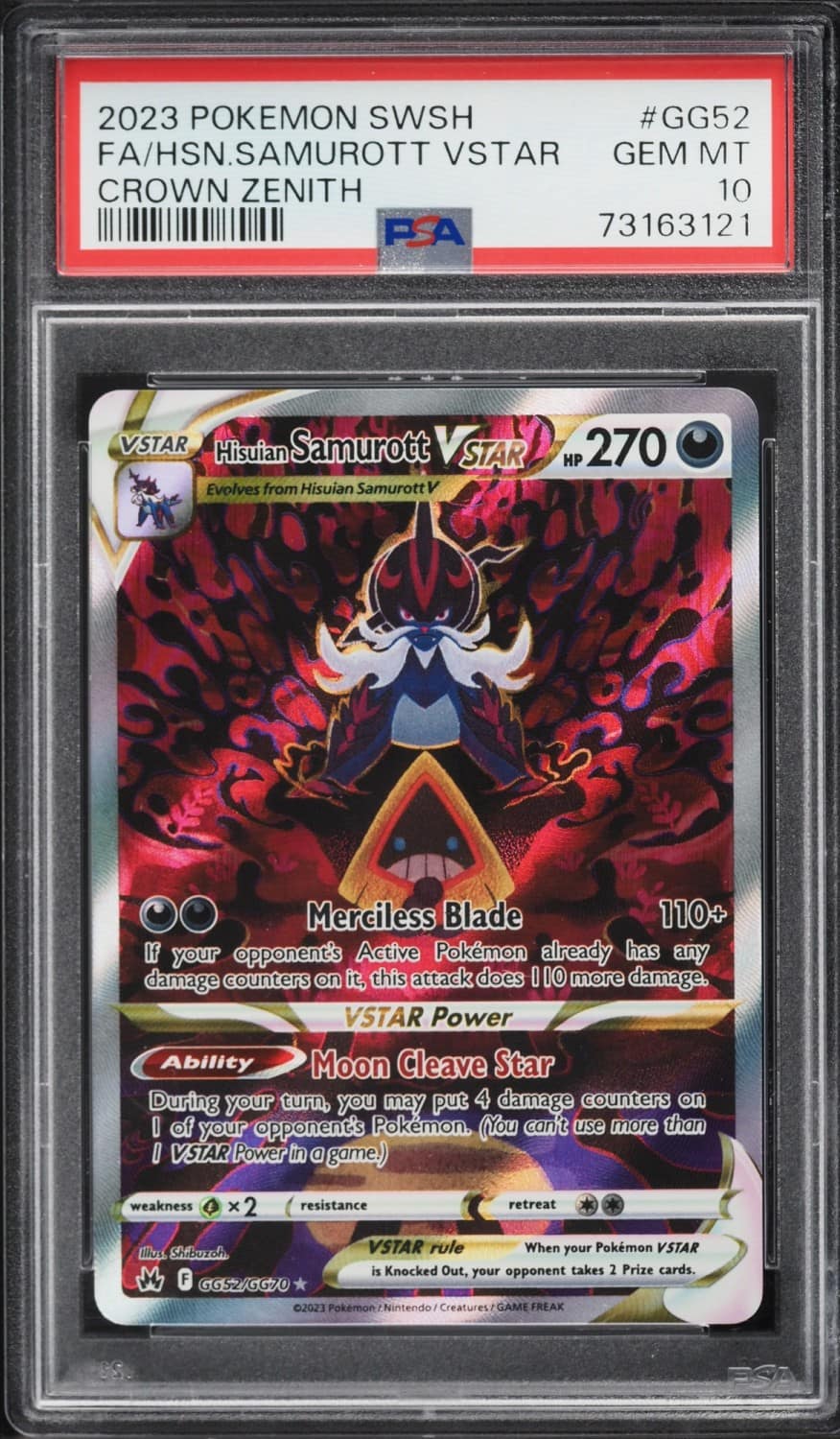 Hisuian Samurott Vstar