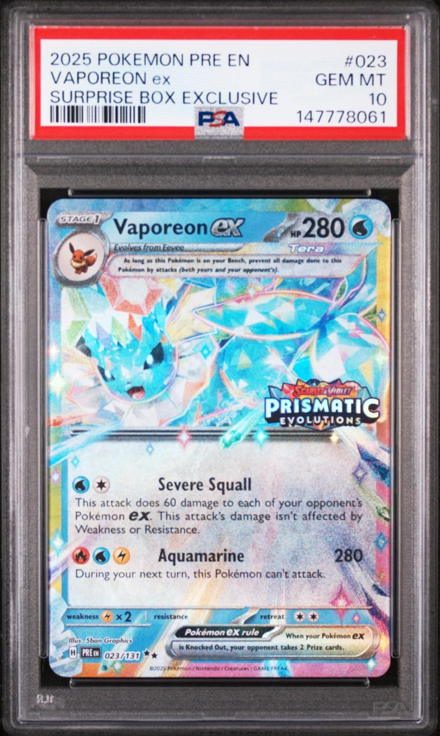 Vaporeon Ex
