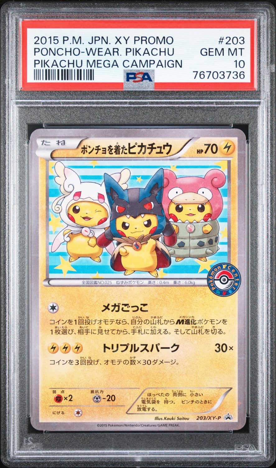 Poncho-Wear Pikachu