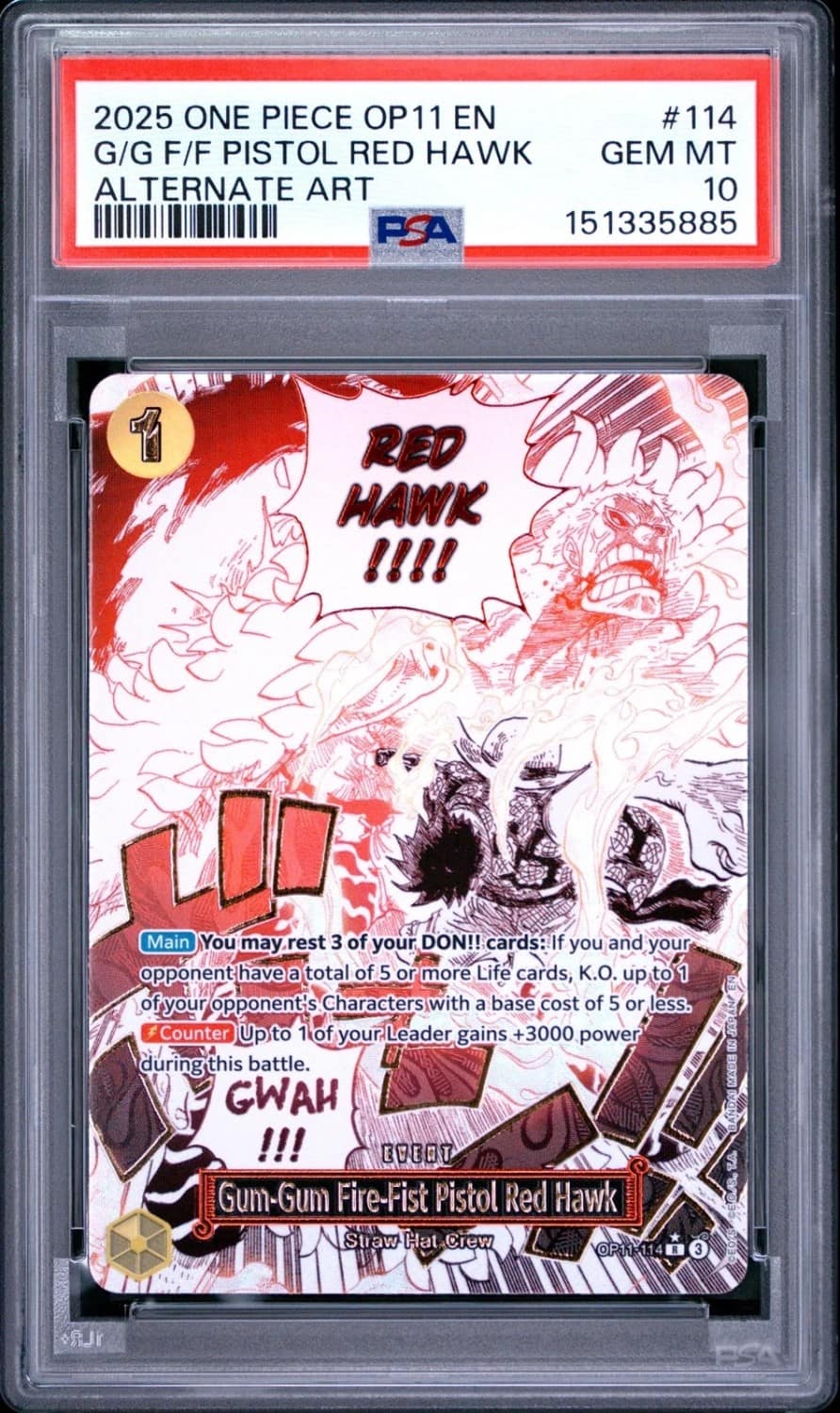 Gum-Gum Fire-Fist Pistol Red Hawk