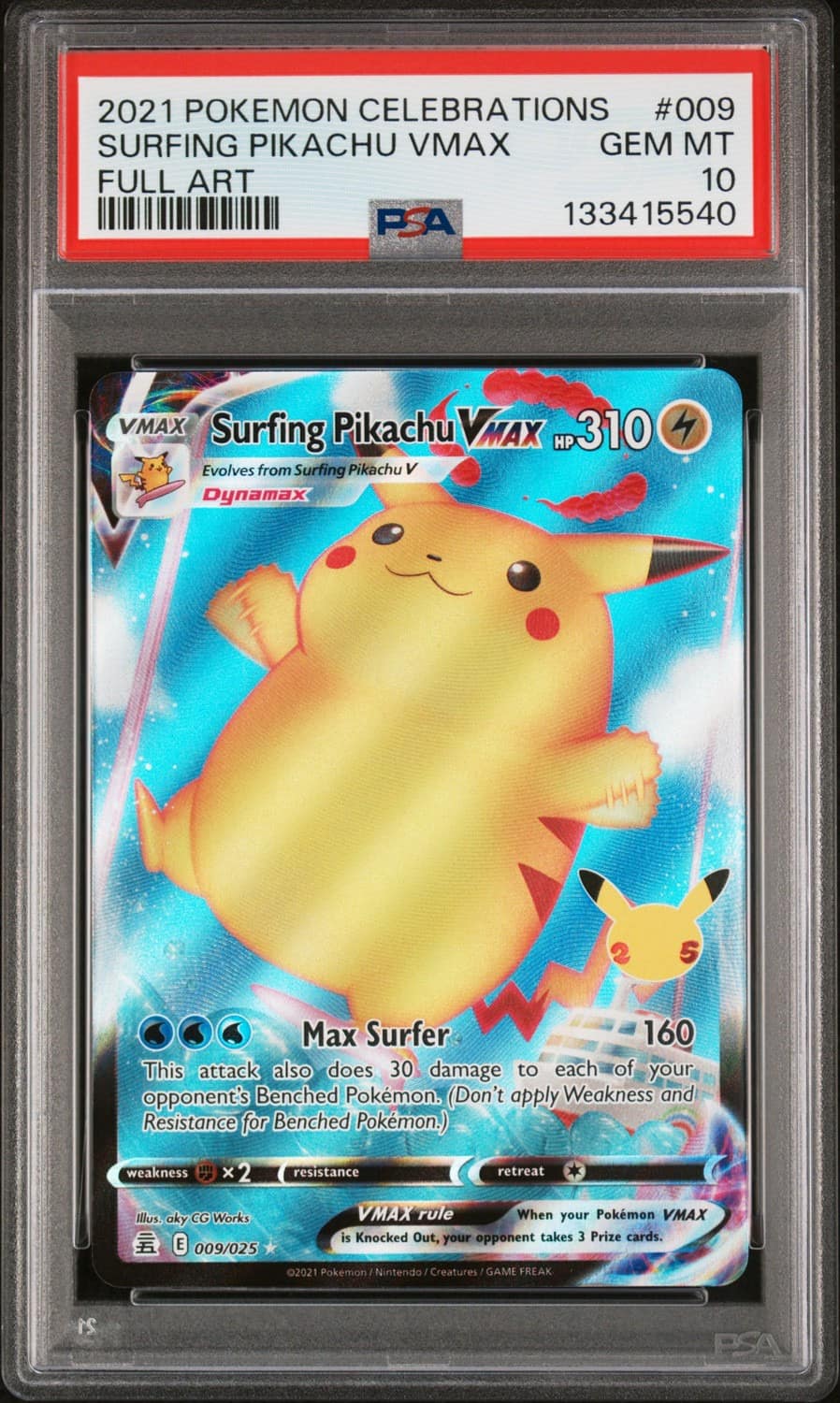 Surfing Pikachu Vmax