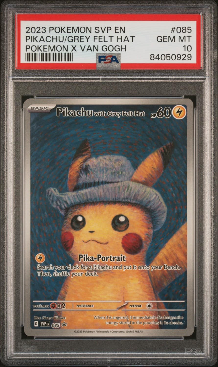 Pikachu/grey Felt Hat
